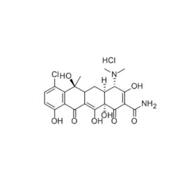 Chlortracycline chlorhydrate (64-72-2) C22H24CL2N2O8
